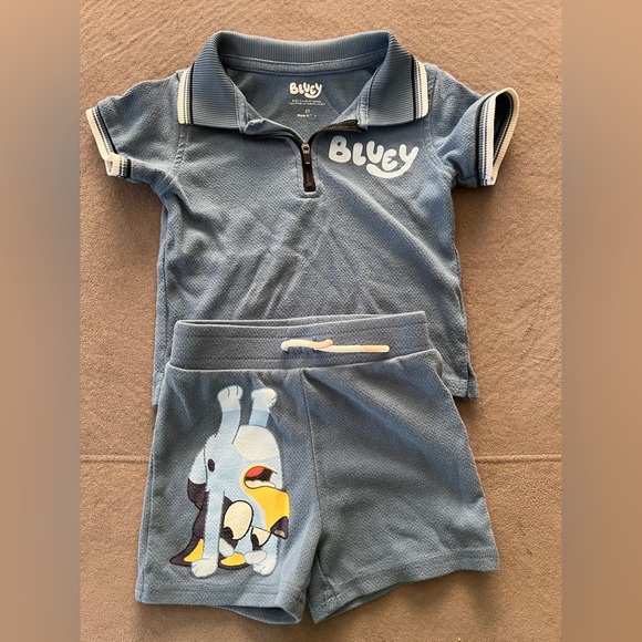 Other - 🌸4/$25 Bluey Blue T-shirt and Shorts Set
